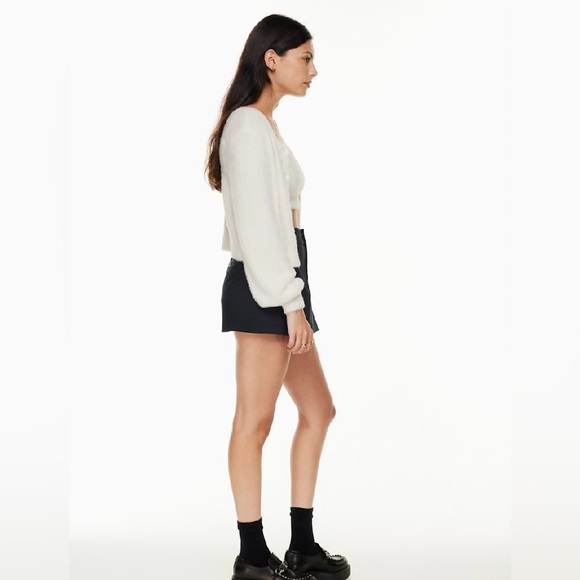 NWOT Aritzia Sunday Best Carmen Cardigan Knit Yarn Super Soft BLUE Size Small - Picture 3 of 17